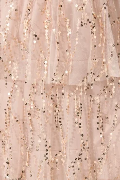 New Catalina Midi Dress In Rose Gold Sequin Dresses|Cocktail