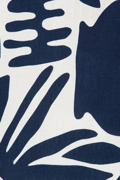 Outlet Celia Shirt in Navy and White Print Tops