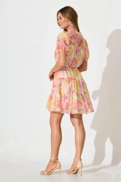 Discount Charlita Dress in Lemon and Orange Floral Dresses|Casual
