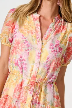 Discount Charlita Dress in Lemon and Orange Floral Dresses|Casual