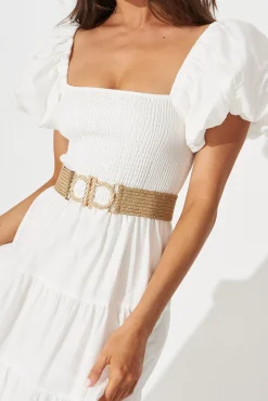 Discount Cheryl Belt In Brown Stretch Belts