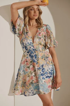 Online Clarissa Dress In Vintage Floral Print Dresses|Casual