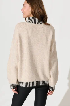 Best Clementine Knit In Beige Marle Wool Blend Knitwear|Knitwear