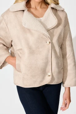 Outlet Cloud Nine Jacket in Beige Outerwear|Outerwear