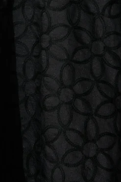 Outlet Countess Maxi Dress In Black Embroidered Organza Dresses|Cocktail
