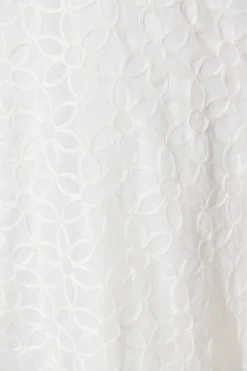 Sale Countess Maxi Dress In White Embroidered Organza Dresses|Wedding Guest