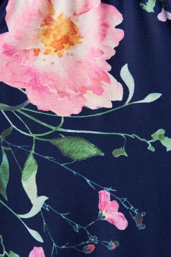 Sale Courtney Shirt Dress In Navy With Multi Floral Print Dresses|Casual