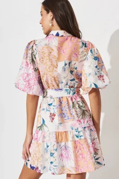 Online Courtney Shirt Dress In Rust Patch Floral Dresses|Casual