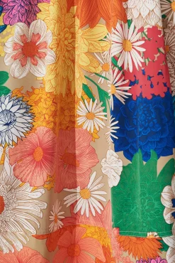 Best Daydreamer Midi Dress In Bright Multi Floral Dresses|Party