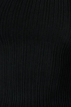 Online Delaray Knit Top in Black Tops|Knitwear