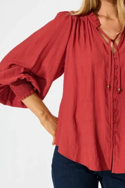 Fashion Devotion Top in Wine Tops