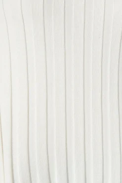 New Echoes Knit Top in White Knitwear|Knitwear
