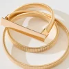 Fashion Effie Stretch Belt In Gold Belts