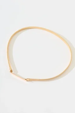 Fashion Effie Stretch Belt In Gold Belts