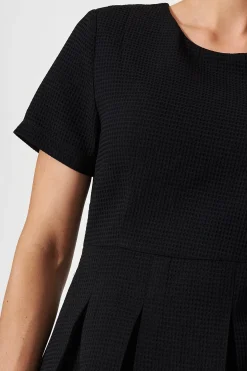 Best Elizabeth Dress In Textured Black Dresses|Party