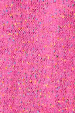 New Emilia Knit in Pink Multi Wool Blend Knitwear|Knitwear
