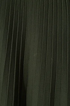 Clearance Empire Midi Knit Skirt in Emerald Knitwear|Knitwear