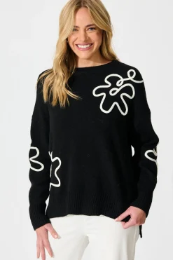 Best Endless wishes Knit in Black Wool Blend Knitwear|Knitwear