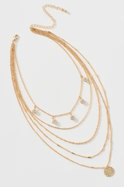 Best Evaline Layered Necklace in Gold Jewellery