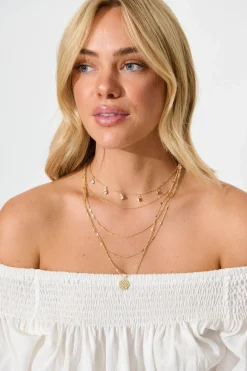 Best Evaline Layered Necklace in Gold Jewellery