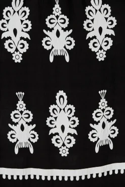 Online Evanston Maxi Dress In Black With White Print Dresses|Casual