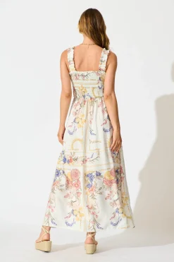 Clearance Evanston Maxi Dress in Vintage Floral Print Dresses|Casual