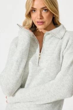Online Eyes on me Knit Dress in Grey Dresses|Knitwear