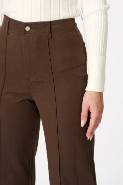 Hot Ezra Jean in Chocolate Cotton Blend Bottoms