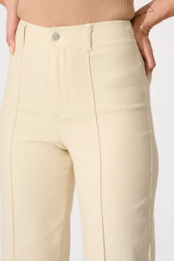 Discount Ezra Jean in Cream Cotton Blend Bottoms