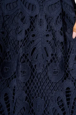 Clearance Falling for you Lace Dress in Navy Dresses|Party