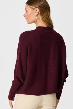 Sale Faye Knit in Wine Knitwear|Knitwear