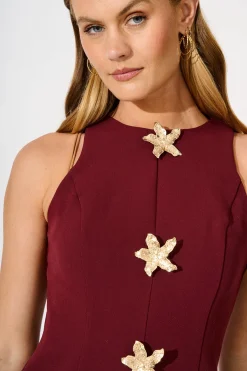 Best Fleur Amour Dress in Wine Dresses|Party