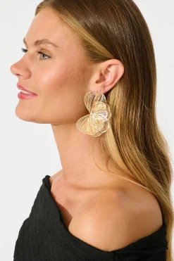 Best Flora Petal Stud Earrings in Gold Jewellery