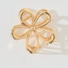 Online Floraly Metal Hair Claw in Rose Gold Hair Accessories