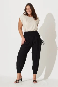 Online Gabby Lounge Pants In Black Bottoms|Pants