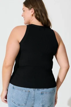 Hot Gandia Top In Black Tops