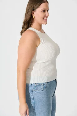 Clearance Gandia Top In White Tops