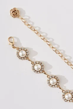 Best Gilda Pearl And Chain Belt In Gold Belts