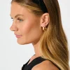 Discount Gina Braided Twist Headband in Black Corduroy Hair Accessories