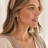 Sale Gina Braided Twist Headband in Brown Corduroy Hair Accessories