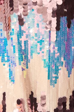 Best Glitter Siren Dress in Pink Multi Sequin Dresses|Party