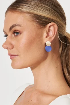 Clearance Gloria Earrings In Cobalt Blue Jewellery