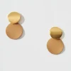 Best Gloria Earrings In Light Brown With Gold Jewellery