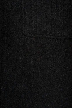 Best Hamptons Funnel Jacket in Black Wool Blend Outerwear|Outerwear