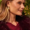 Best Hana Twisted Ridge Hoop Earrings in Gold Jewellery
