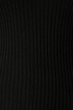 New Heather Knit Top In Black Tops|Knitwear