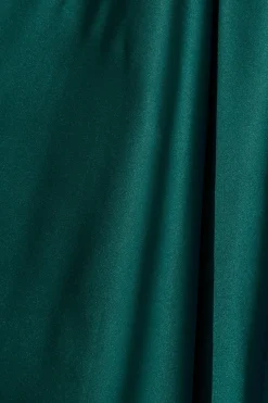 Outlet Helsinki Dress In Emerald Green Satin Dresses|Party