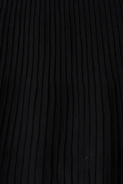 Outlet Honeycup Knit Skirt In Black Cotton Blend Bottoms|Skirts & Shorts