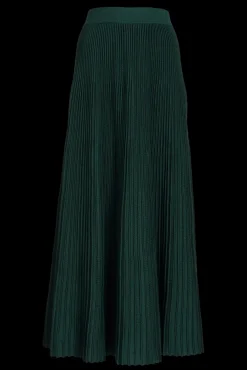 Sale Honeycup Knit Skirt In Emerald Green Cotton Blend Knitwear|Knitwear