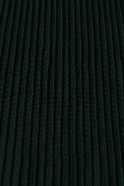 Sale Honeycup Knit Skirt In Emerald Green Cotton Blend Knitwear|Knitwear